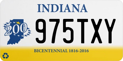 IN license plate 975TXY