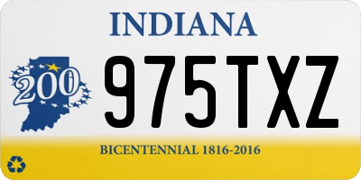 IN license plate 975TXZ