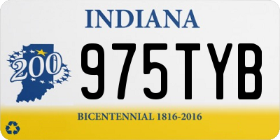 IN license plate 975TYB