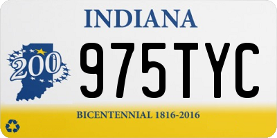 IN license plate 975TYC