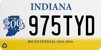 IN license plate 975TYD