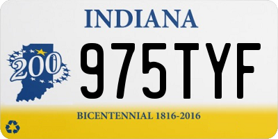 IN license plate 975TYF