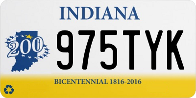 IN license plate 975TYK