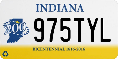IN license plate 975TYL
