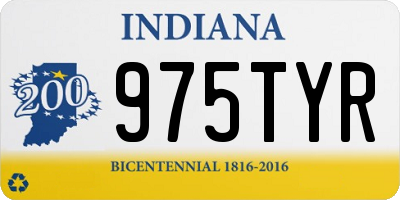 IN license plate 975TYR