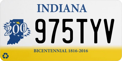 IN license plate 975TYV