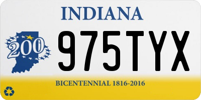 IN license plate 975TYX