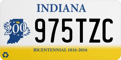 IN license plate 975TZC