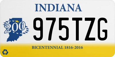 IN license plate 975TZG