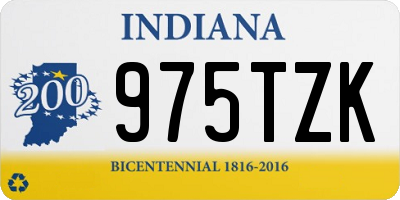 IN license plate 975TZK