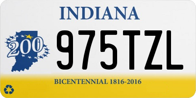 IN license plate 975TZL