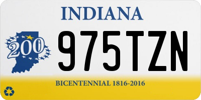 IN license plate 975TZN