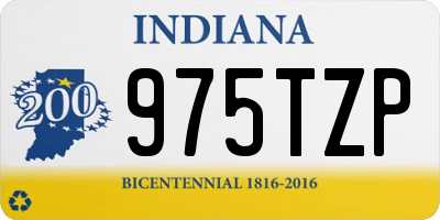IN license plate 975TZP