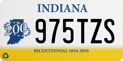 IN license plate 975TZS