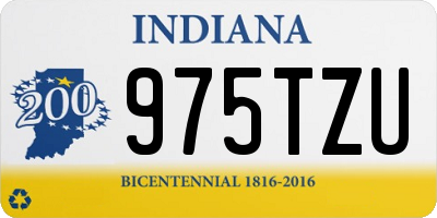 IN license plate 975TZU