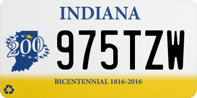 IN license plate 975TZW