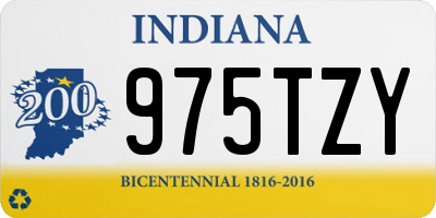 IN license plate 975TZY