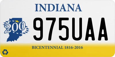 IN license plate 975UAA