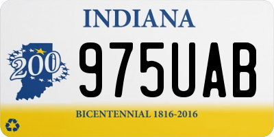 IN license plate 975UAB