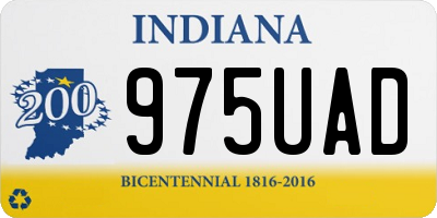 IN license plate 975UAD