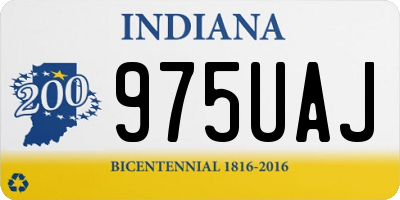 IN license plate 975UAJ