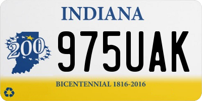 IN license plate 975UAK