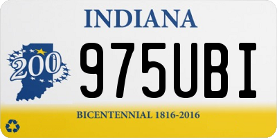 IN license plate 975UBI