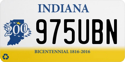 IN license plate 975UBN