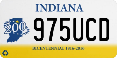 IN license plate 975UCD