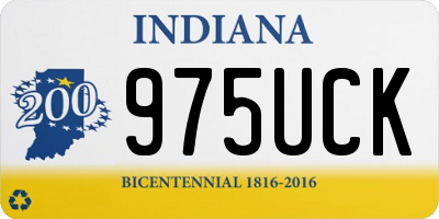IN license plate 975UCK
