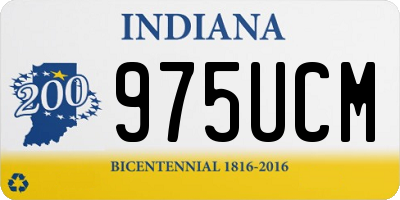 IN license plate 975UCM