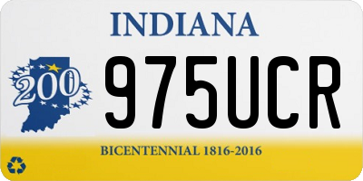 IN license plate 975UCR