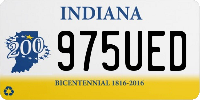 IN license plate 975UED