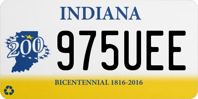 IN license plate 975UEE