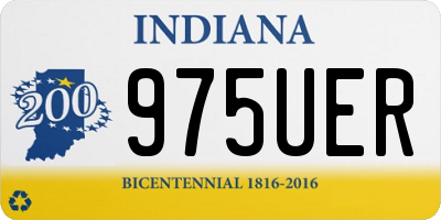 IN license plate 975UER