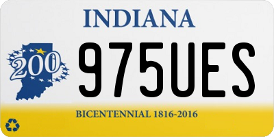 IN license plate 975UES