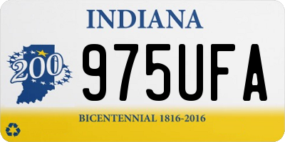 IN license plate 975UFA