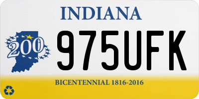 IN license plate 975UFK