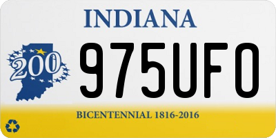 IN license plate 975UFO