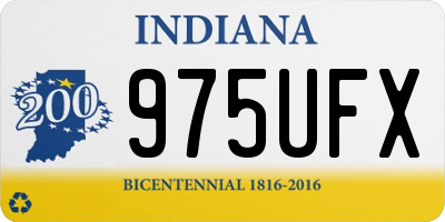IN license plate 975UFX