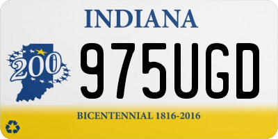 IN license plate 975UGD