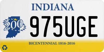 IN license plate 975UGE