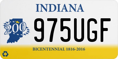 IN license plate 975UGF