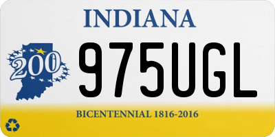 IN license plate 975UGL