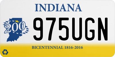 IN license plate 975UGN