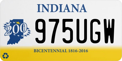 IN license plate 975UGW