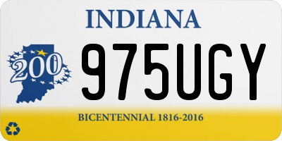 IN license plate 975UGY