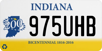 IN license plate 975UHB