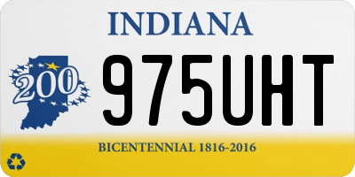 IN license plate 975UHT