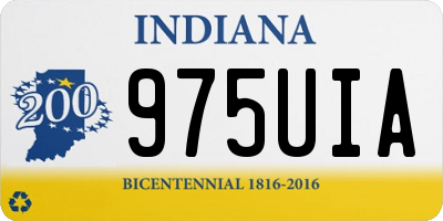 IN license plate 975UIA